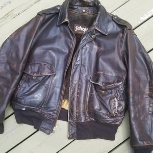Men's NYC Schott vintage leather jacket